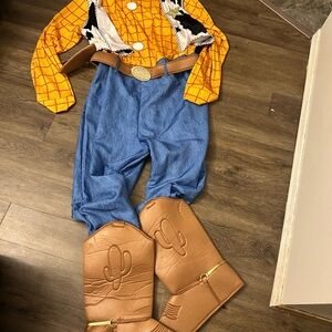 Disney Woody Costume with Yellow and Blue Colors